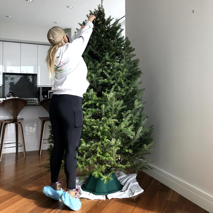 Christmas Tree Set Up, Christmas Tree Recycling