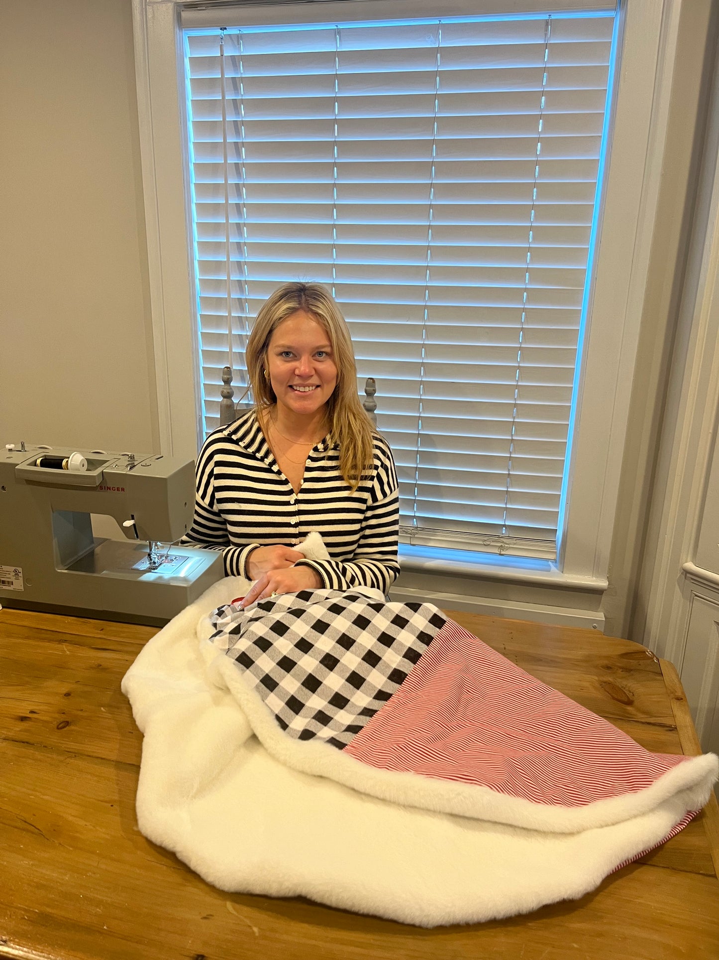 Handmade Christmas Tree Skirts by Bridget