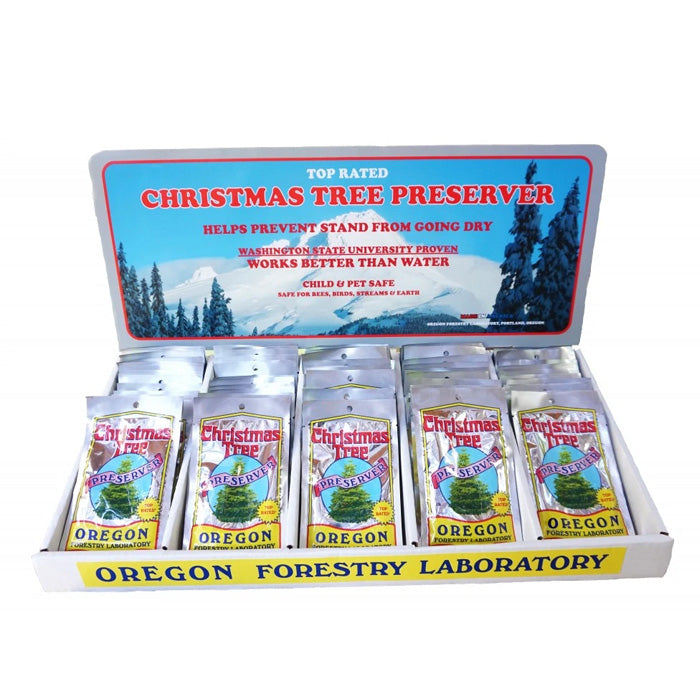 Child and pet safe Christmas Tree Fertilizer. Christmas Tree Preservative. Works better than water.